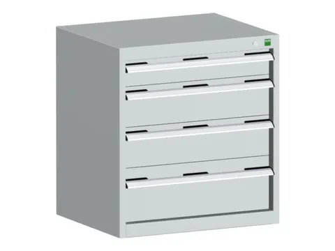 ladekast HxBxD 700x650x650mm 5laden romp RAL7035 front RAL7035