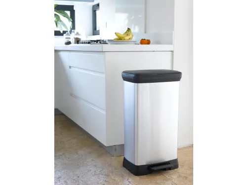 Pedaalemmer Decobin Duo 23+23 Liter Zilver Zwart
