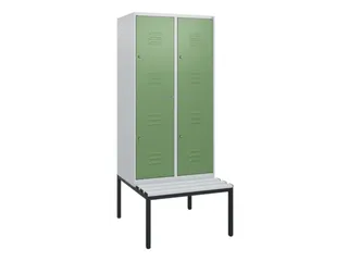 Dubbeldekse dekenkist,HxBxD 1950x800x815mm,2x2vak.,vak B 400mm - 1