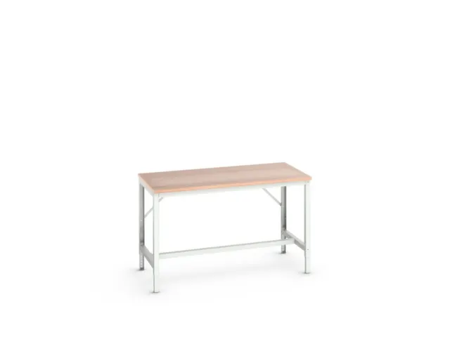 établi HxlxP 780-930x1500x800mm plateau multiplex 4 pieds RAL7035