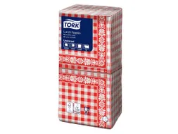 Tork 509350 Lunchservet Red Check 32,8x32,5cm