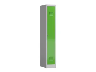 garderobekast,HxBxD 1800x310x500mm,1vak,klink,sokkel,romp RAL7035 - 2