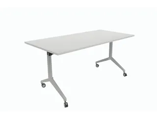 Schaffenburg Klaptafel 160x80cm Blad Lichtgrijs 25mm Frame Wit - 1