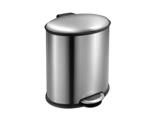 Fraaie Pedaalemmer Ellipse Step Bin 20 Liter Mat Rvs - 1