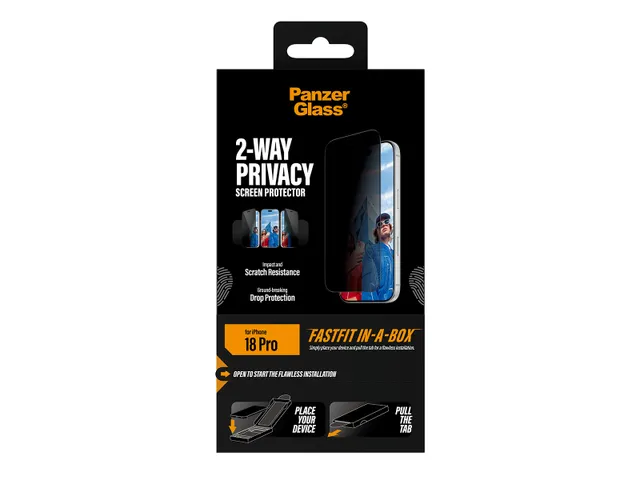 PanzerGlass 2-Way Privacy Screen Protector iPhone 2026 Pro | Ultra-