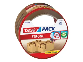 Verpakkingstape Tesapack Strong 50mmx66m Bruin PP - 1
