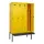 locker met bank,voor scheiding van kleding,HxBxD 2120x1200x815mm,4vak