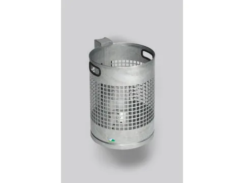 Afvalbak 30 Liter H X Ø 460x 330mm Draadgaaswand Staal Verzinkt