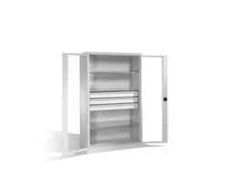 werkplaatskast HxBxD 1950x1200x500mm 3xStalen bodem 3laden slot
