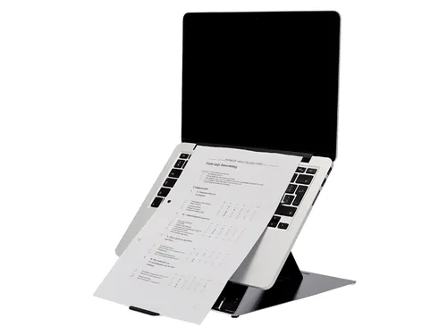 Tablet en laptopstandaard in 1 R-Go Riser Duo voor 10-22 inch Zwart