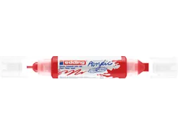 Acrylmarker edding e-5400 3D double liner verkeersrood