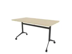 klaptafel,HxBxD 750x1400x700mm,hoekig,T-voet donkergrijs,ovale buis