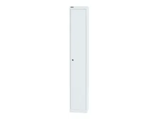 garderobekast,HxBxD 1802x305x305mm,1x2vak.,cil.-slot,romp verkeerswit - 3