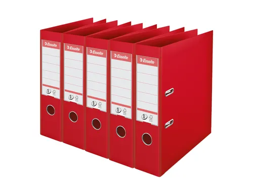 Ordner Esselte Vivida No.1 multipack 75mm A4 5 stuks rood