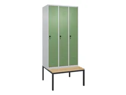 locker voor scheiding van kleding,HxBxD 2120x900x815mm,3vak
