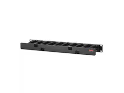 Horizontale kabelmanager, 1U x 4 inch diep, enkelzijdig met kap