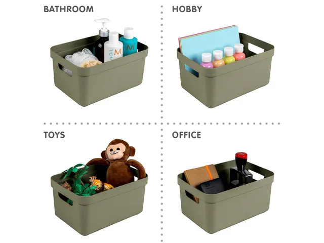 Sigma Home opbergbox 5L donkergroen - 25,2x17,5x12,2cm