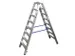 Escabeau Double Accès Aluminium Hauteur D'estrade 1 90M 2X8Marches