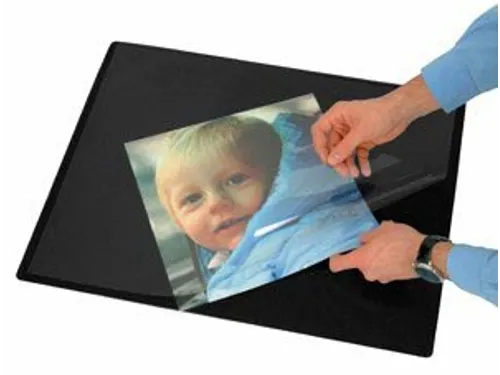 Onderlegger, Ft 63 X 50 Cm, Zwart, Met Folie