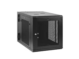 12U 4-Post Wandrack 19 Inch met Schap en Slot Wandmonteerbaar
