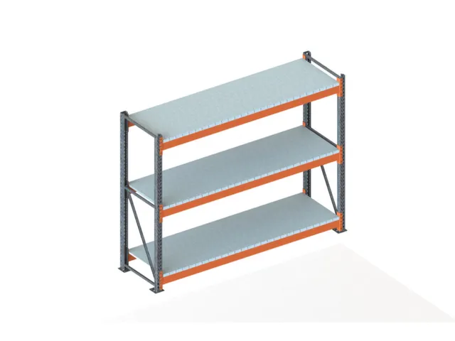 Breedvakstelling Basisveld 2200x2870x800mm 3 Stalen Legborden 2400kg