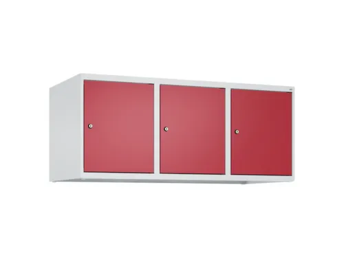 opzetkast,v. locker,3vak.,vak B 400mm,HxBxD 500x1200x500mm,vleugeldeur