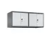 opzetkast,v. locker voor scheiding van kleding,4vak.,vak B 300mm