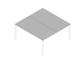 In hoogte verstelbare benchtafel,HxBxD 680-760x1600x1600mm,blad grijs - 1