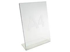 Folderstandaard A4 Acryl Staand L-Voet