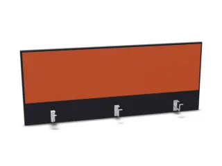 opzetpaneel bureau aanbouw achter B 1400mm CC-zwart BN3012-oranje - 1