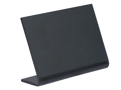 Krijtbord Securit A8 L-bord horizontaal zwart 5 stuks