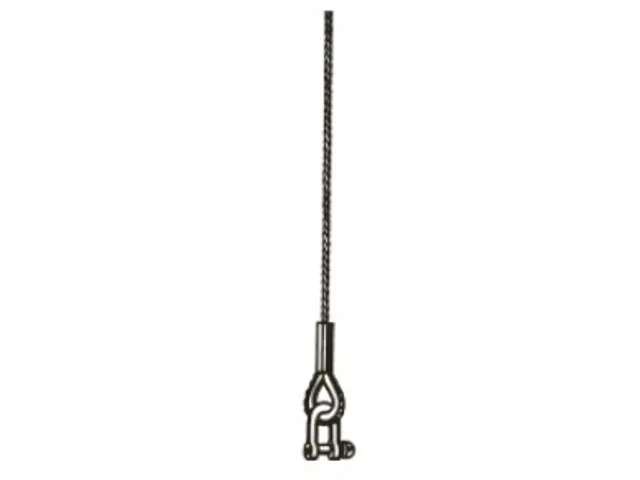 Élingue Câble Acier Galvanisé Cmu 0 7T Ø Câble 8Mm Longueur Utile