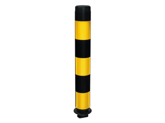 kantelpaal,rond,HxØ 760x100mm,PE,retro-reflecterend,zelfoprichtend