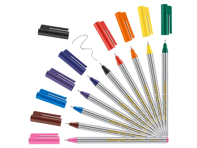 Fineliner Edding 89/10 assorti 0.3mm blister à 10 stuks