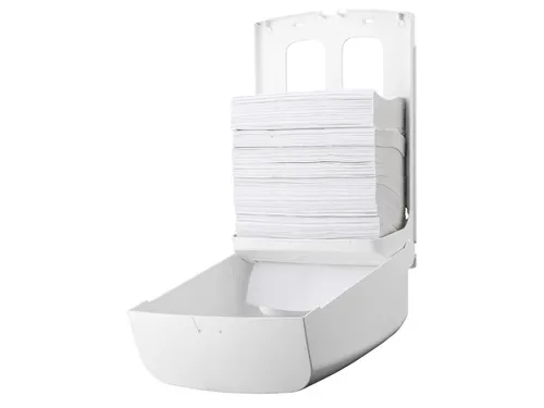 Handdoekdispenser Midi Kunststof Wit C-vouw Z-vouw