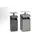 combi-asbak HxBxD 880x350x350mm afvalbak inhoud 38 liter ijzerkleurig