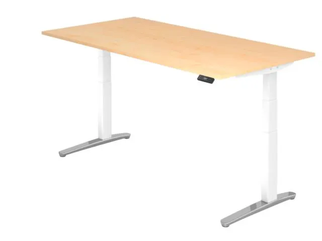bureau assis-debout à régl. de haut. élec. HxlxP 650-1290x2000x1000