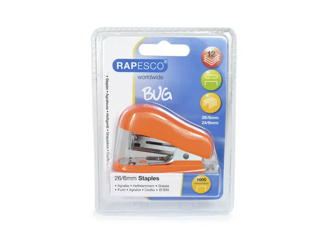 nietmachine Mini Bug 12 vel oranje