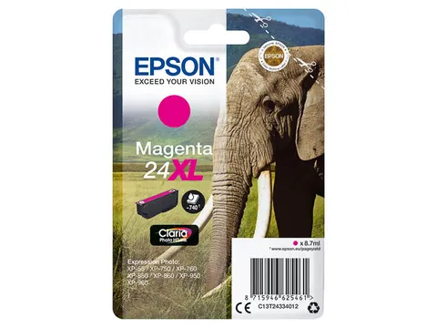 Epson 24XL (T2433) inktcartridge magenta hoge capaciteit