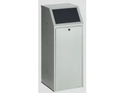 Afvalverzamelaar restafval 70 liter hxbxd 1000x400x400mm klep grijs
