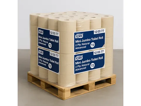 Toiletpapier Tork T2 Advanced jumbo klein 2-laags 170m 120377 Pallet