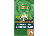 Thee Lipton Exclusive Groene thee Munt 25 piramidezakjes