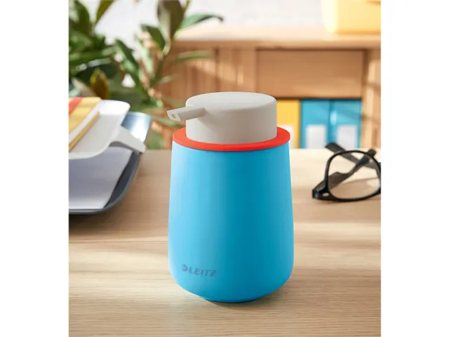 Dispenser Leitz Cosy voor handzeep 300ml blauw