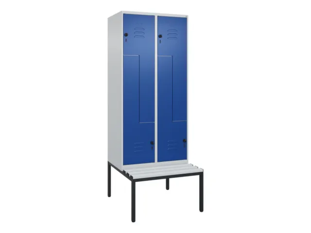 armoire vestiaire Z HxlxP 2120x800x815mm 4compart.