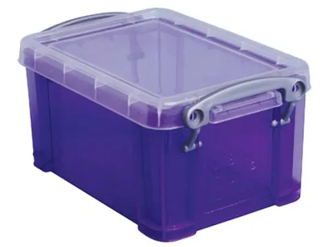 Opbergdoos 0,7 Liter Transparant Purper