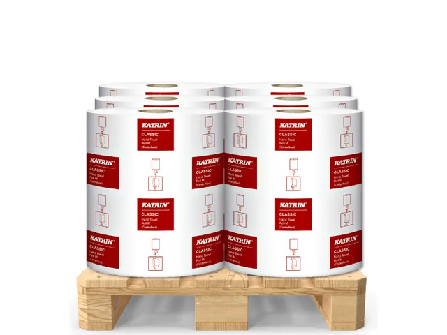 Handdoekrol Katrin Centerfeed M2 481911 2-laags Wit Pallet