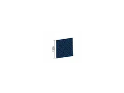 geluidabsorberende scheidingswand,HxBxD 1200x1400x41mm,wand stof,blauw