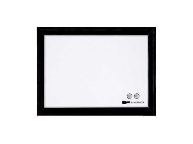 Nobo magnetisch droog uitwisbaar whitebord met zwarte lijst 58,5x43cm | NoboWhiteboard.be