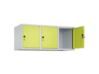 opzetkast,v. locker,3vak.,vak B 400mm,HxBxD 500x1200x500mm - 1