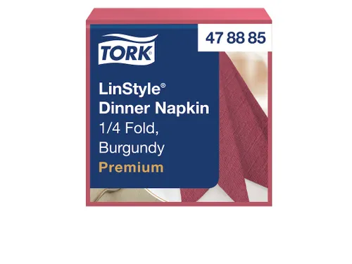 Tork 478855 Premium Linstyle Dinnerservet Bordeaux 700 Stuks